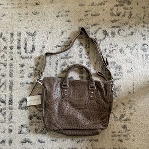 Liebeskin Brown Leather Satchel Handbag
